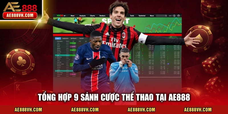 Tổng hợp 9 sảnh cược thể thao tại AE888